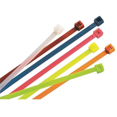 Mutual Industries 7"L Colored Zip Ties, 100 pk 14970-7 NOR